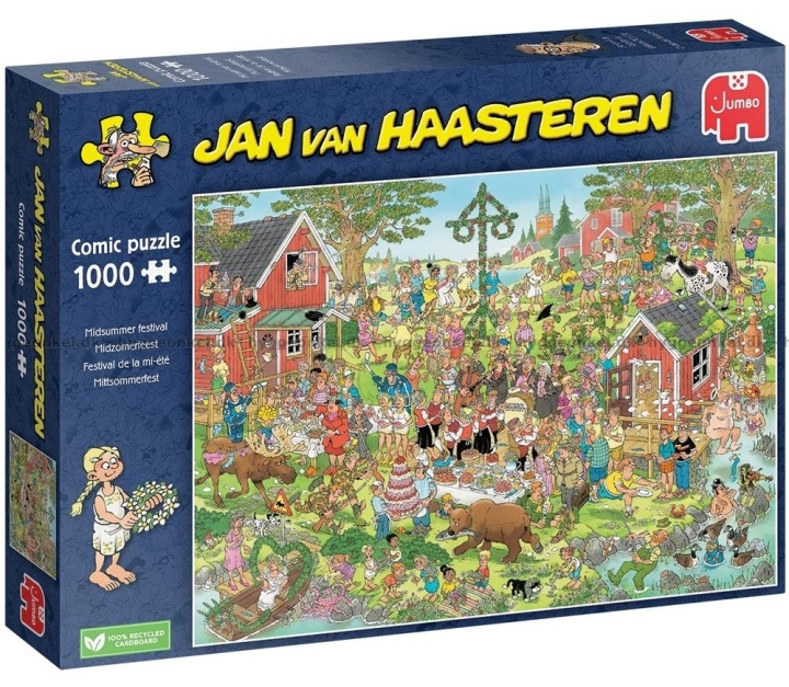 Jan van Haasteren Midtsommerfestival (1000 brikker) (JUM0029) i gruppen SPORT, FRITID & HOBBY / Hobby / Puslespill hos TP E-commerce Nordic AB (C89983)