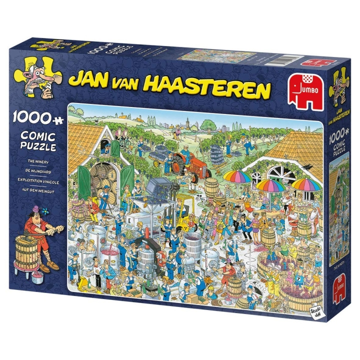 Jan van Haasteren Vingården, puslespill med 1000 brikker (JUM9095) i gruppen SPORT, FRITID & HOBBY / Hobby / Puslespill hos TP E-commerce Nordic AB (C90025)