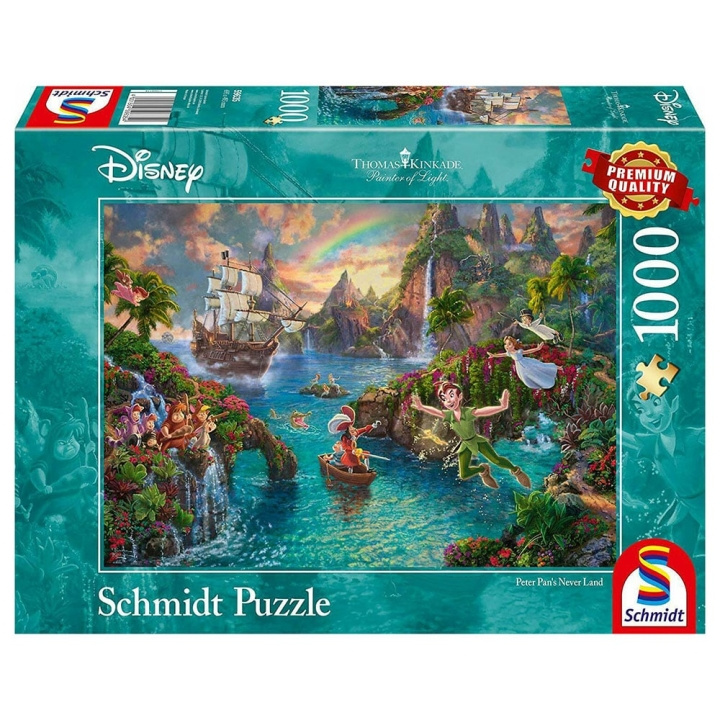 Schmidt Thomas Kinkade: Disney, Peter Pan (1000 brikker) (SCH9635) i gruppen SPORT, FRITID & HOBBY / Hobby / Puslespill hos TP E-commerce Nordic AB (C90054)