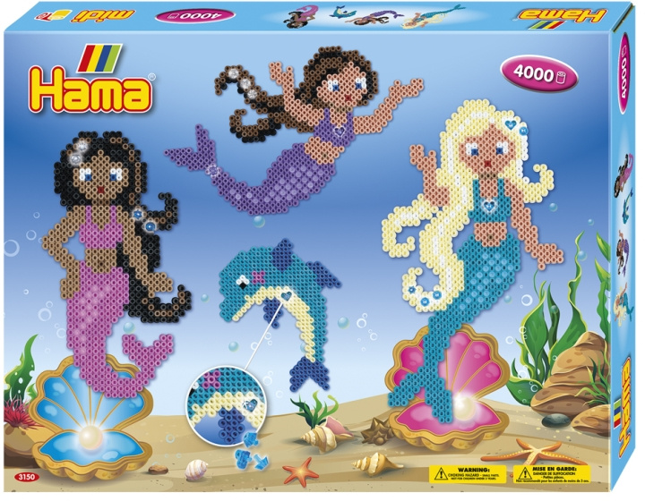 HAMA Beads Hama - Perler - Midi - Gaveeske - Havfruer (383150) i gruppen LEKER, BARN OG BABY / Leker / Håndtverk hos TP E-commerce Nordic AB (C90082)