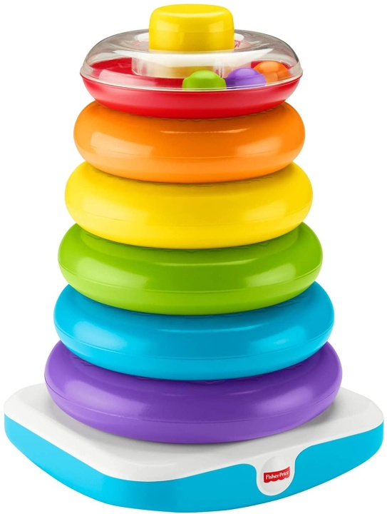 Fisher-Price Infant - Giant Rock-a-Stack - 40 cm (GJW15) i gruppen LEKER, BARN OG BABY / Babyleker (0-3 år) / Aktivitetsleker hos TP E-commerce Nordic AB (C90083)