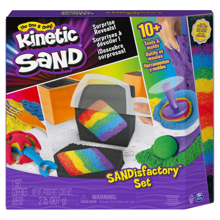 Kinetic Sand SANDisfactory-sett (6061654) i gruppen LEKER, BARN OG BABY / Leker / Lek leire, lek sand og tilbehør hos TP E-commerce Nordic AB (C90101)