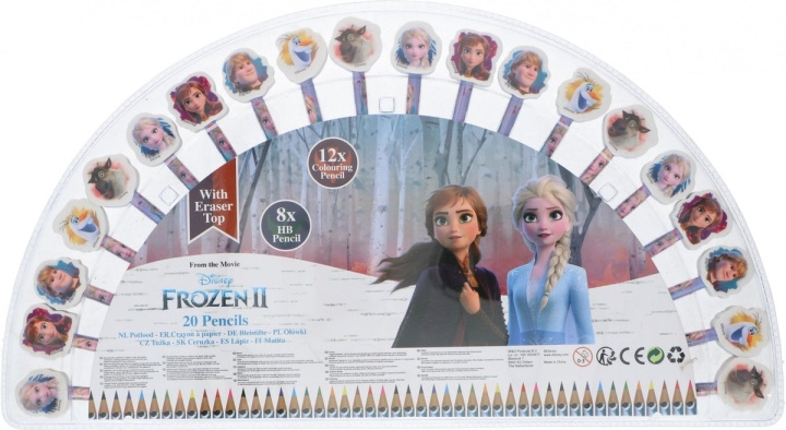 Disney Kids Licensing - Disney Frozen - 20-pakning blyanter med viskelær (017407020) i gruppen LEKER, BARN OG BABY / Leker / Tegne & regne hos TP E-commerce Nordic AB (C90197)