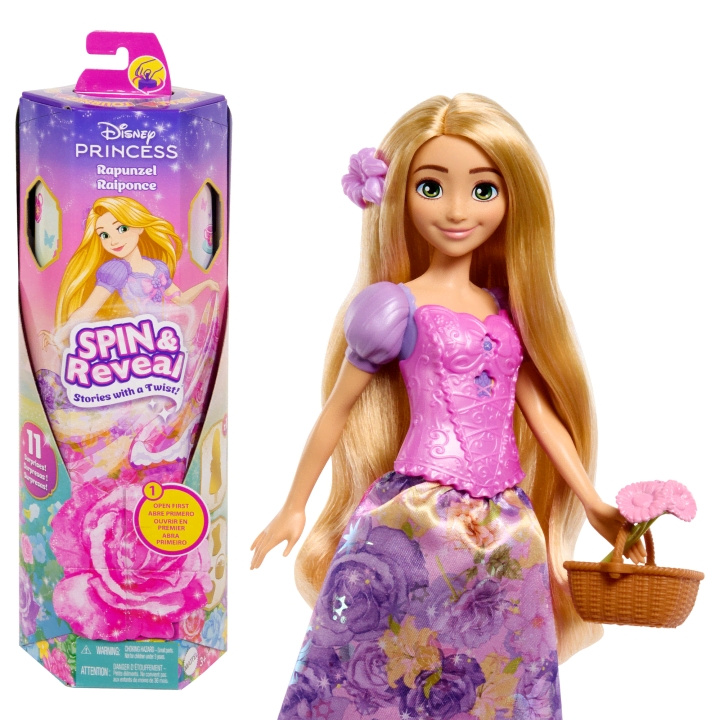 Disney Prinsesse - Snurr og avslør - Rapunzel (HTV86) i gruppen LEKER, BARN OG BABY / Leker / Dukker & tilbehør hos TP E-commerce Nordic AB (C90458)