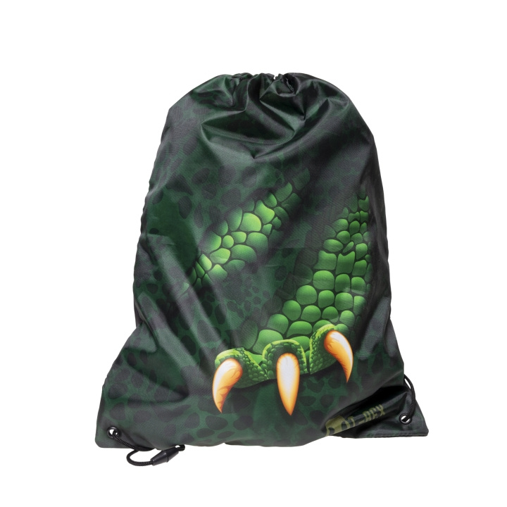 Dino T-Rex Gymbag 35 x 45 cm (092409610) i gruppen LEKER, BARN OG BABY / Reise / Barnevesker hos TP E-commerce Nordic AB (C90486)