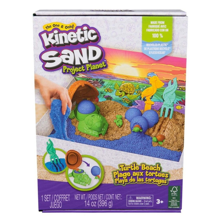 Kinetic Sand Turtle Beach-sett (6069781) i gruppen LEKER, BARN OG BABY / Leker / Lek leire, lek sand og tilbehør hos TP E-commerce Nordic AB (C90493)