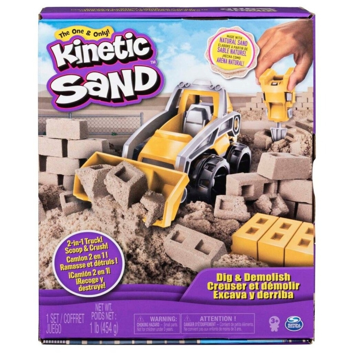 Kinetic Sand Dig & Demolish-sett (6044178) i gruppen LEKER, BARN OG BABY / Leker / Lek leire, lek sand og tilbehør hos TP E-commerce Nordic AB (C90609)