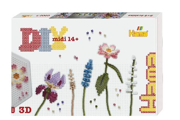 HAMA Beads HAMA - Midi Beads Art - Bouquet (3621) i gruppen LEKER, BARN OG BABY / Leker / Håndtverk hos TP E-commerce Nordic AB (C90656)