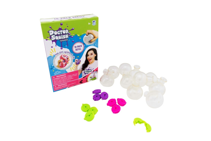 Doctor Squish Squishy Pack Refill V2 10 ballonger + klips (38687) i gruppen LEKER, BARN OG BABY / Leker / Eksperiment & DIY hos TP E-commerce Nordic AB (C90673)