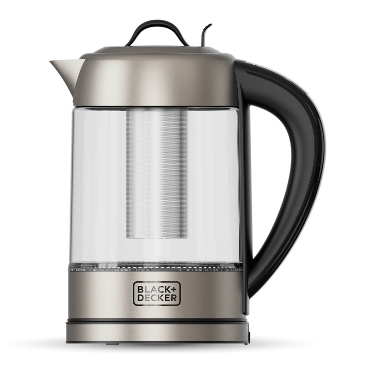 BLACK+DECKER Kettle Glass Tea Filter 1,7L i gruppen HJEM, HUS OG HAGE / Husholdningsapparater / Vann og juice / Vannkokere hos TP E-commerce Nordic AB (C90691)