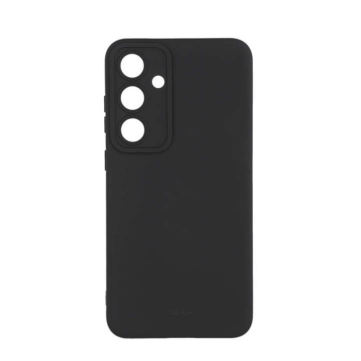 Onsala Back Silicone Touch Recycled Samsung S24 FE 5G Black i gruppen SMARTTELEFON & NETTBRETT / Mobilbeskyttelse / Samsung hos TP E-commerce Nordic AB (C90696)