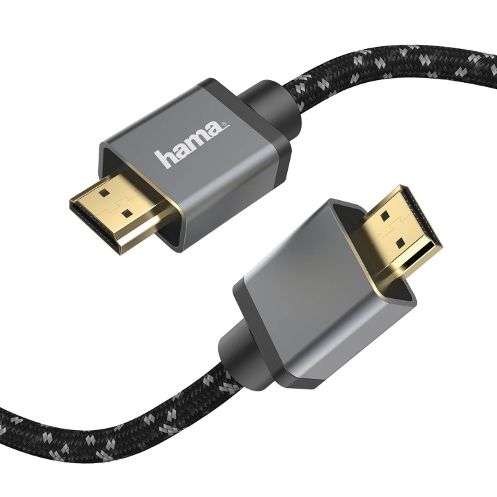 Hama Kabel HDMI Ultra High Speed 8K 48Gbit/s Metall Gull 5.0m i gruppen Elektronikk / Kabler og adaptere / HDMI / Kabler hos TP E-commerce Nordic AB (C90735)