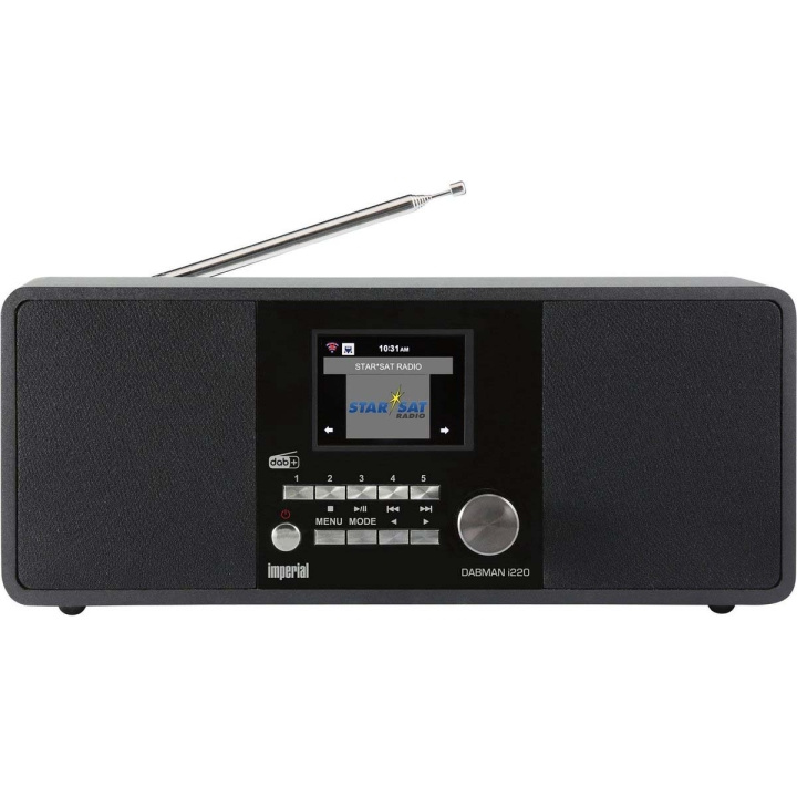 imperial DABMAN i220 BT DAB+ / FM Internett-radio med Bluetooth Svart i gruppen Elektronikk / Lyd & Bilde / Hjemmekino, HiFi og bærbar / Radio & Vekkerklokker / Radio hos TP E-commerce Nordic AB (C90768)