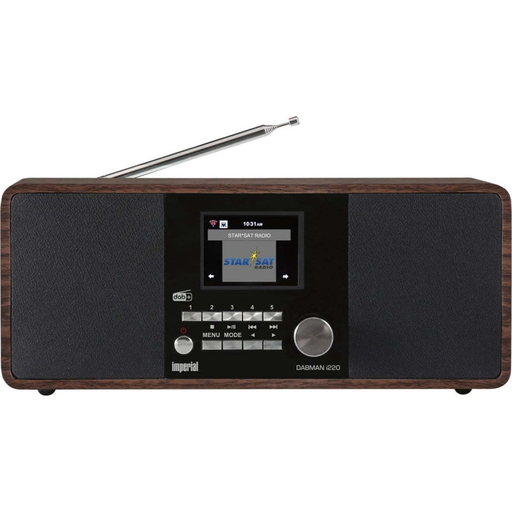 imperial DABMAN i220 BT DAB+ / FM Internett-radio med Bluetooth Wood i gruppen Elektronikk / Lyd & Bilde / Hjemmekino, HiFi og bærbar / Radio & Vekkerklokker / Radio hos TP E-commerce Nordic AB (C90769)