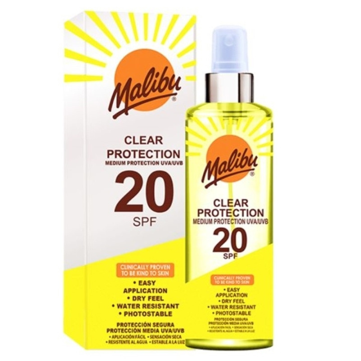 Malibu Clear Protection Spray SPF20 250ml i gruppen HELSE OG SKJØNNHET / Hudpleie / Soling / Solkrem hos TP E-commerce Nordic AB (C90781)