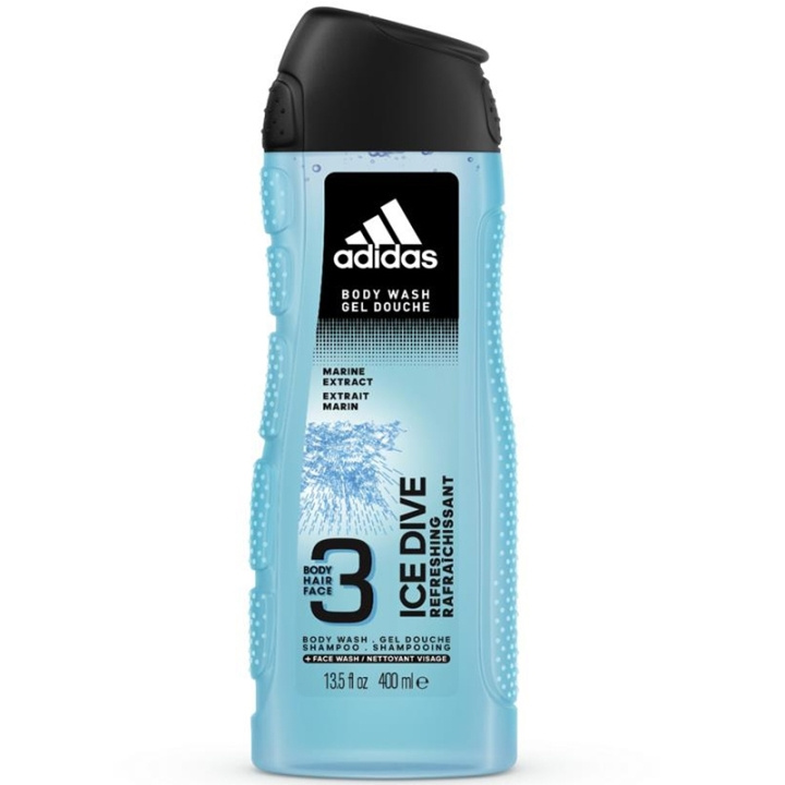 Adidas Ice Dive Shower Gel 400ml i gruppen HELSE OG SKJØNNHET / Hudpleie / Kroppspleie / Bad- og dusjkrem hos TP E-commerce Nordic AB (C90786)