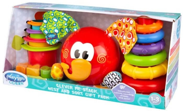 Playgro Clever Me Stack Sort And Nest - (14088282) i gruppen LEKER, BARN OG BABY / Babyleker (0-3 år) / Aktivitetsleker hos TP E-commerce Nordic AB (C90912)