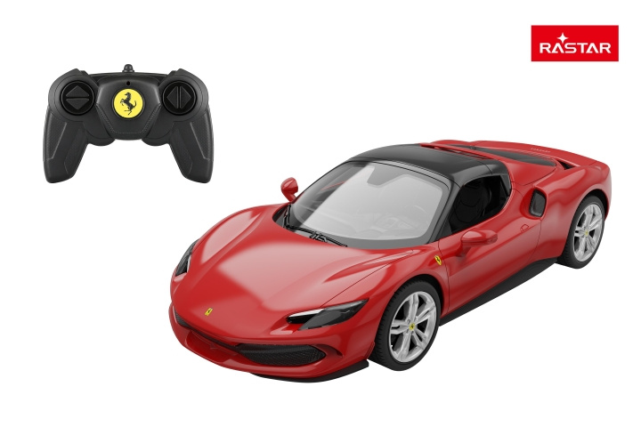 Rastar R/C 1:16 Ferrari 296 GTS Rød (94600) i gruppen LEKER, BARN OG BABY / Radiostyrt / Radiostyrte biler hos TP E-commerce Nordic AB (C90924)