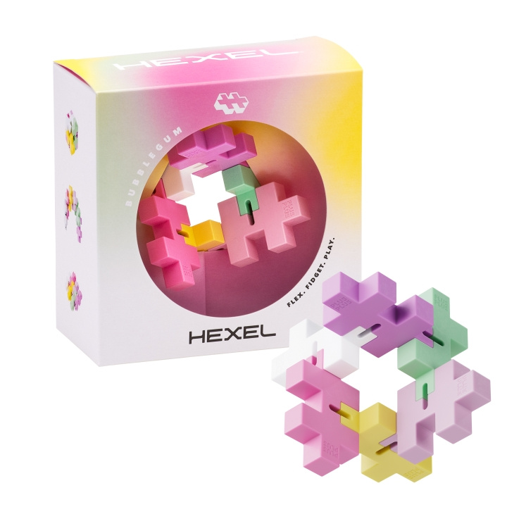 Plus Plus HEXEL Bubblegum (3487) i gruppen LEKER, BARN OG BABY / Leker / Byggeleker / Byggeklosser hos TP E-commerce Nordic AB (C90936)