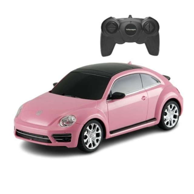 Rastar R/C 1:24 Volkswagen Beetle Pink (23067) i gruppen LEKER, BARN OG BABY / Radiostyrt / Radiostyrte biler hos TP E-commerce Nordic AB (C90956)