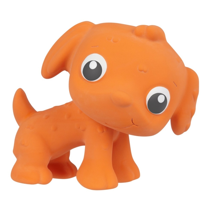 Playgro Eco Play Natural Rubber Pooky Puppy Puppy - Oransje (10188822) i gruppen LEKER, BARN OG BABY / Babyleker (0-3 år) / Kosedyr hos TP E-commerce Nordic AB (C90969)