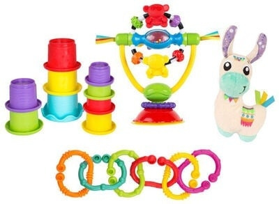 Playgro Sensory Llama Explore and Play Gavepakke - Foreldre - (10188328) i gruppen LEKER, BARN OG BABY / Babyleker (0-3 år) / Aktivitetsleker hos TP E-commerce Nordic AB (C90984)