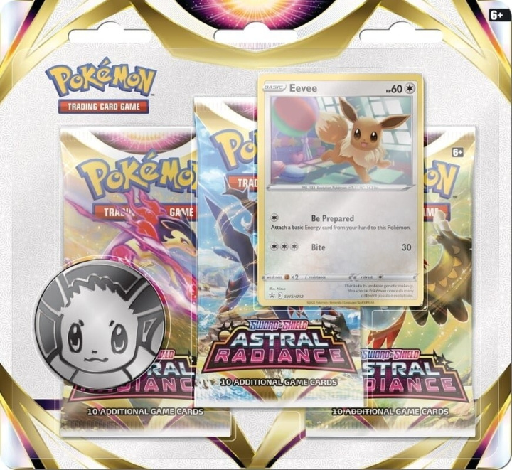 Pokémon Blister 3-Pack sverd og skjold 10 - Eevee (POK85028) i gruppen LEKER, BARN OG BABY / Spill / Kortspill hos TP E-commerce Nordic AB (C90991)