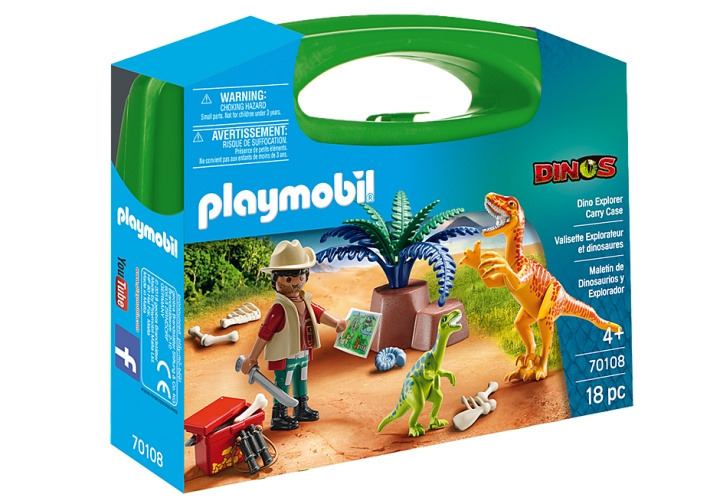 Playmobil Dino Explore-bæreveske (70108) i gruppen LEKER, BARN OG BABY / Leker / Figurer, miniatyrer og tilbehør hos TP E-commerce Nordic AB (C91001)