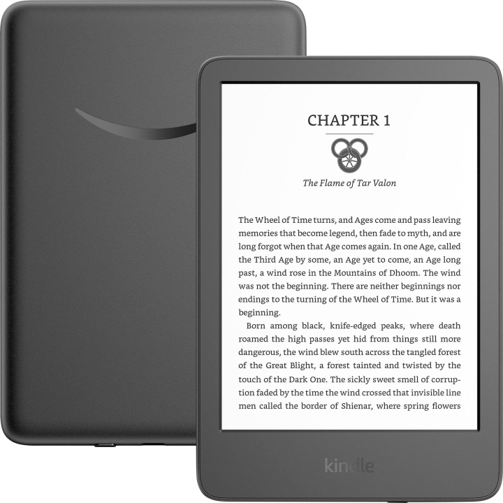 Amazon Kindle E-Reader 6-skjerm - 16 GB - 2022 - Svart i gruppen SMARTTELEFON & NETTBRETT / Lesebrett hos TP E-commerce Nordic AB (C91024)