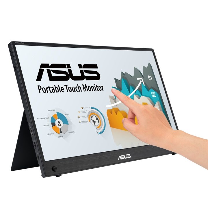 ASUS ZenScreen 15.6 MB16AMTR Bærbar USB-C 10-punkts berøringsskjerm 1920 x 1080p IPS Innebygd batteri i gruppen Datautstyr / Dataskjerm / Dataskjermer hos TP E-commerce Nordic AB (C91053)