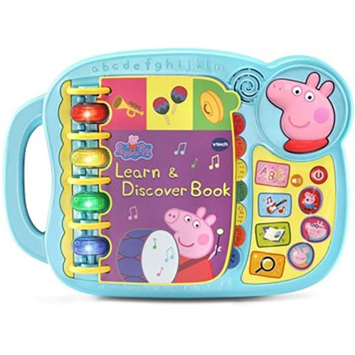 VTech Peppa Pig Lær & Oppdag-bok (dansk) (950-518032) i gruppen LEKER, BARN OG BABY / Babyleker (0-3 år) / Aktivitetsleker hos TP E-commerce Nordic AB (C91210)