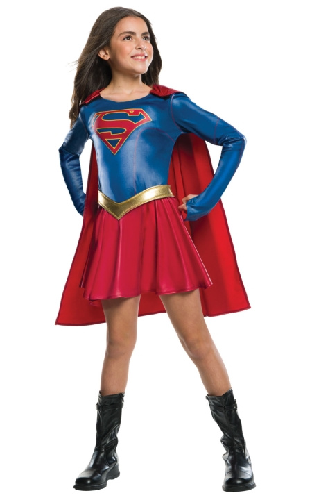 Rubies Kostyme - Supergirl (116 cm) (630076S) i gruppen LEKER, BARN OG BABY / Leker / Masker og kostymer hos TP E-commerce Nordic AB (C91267)