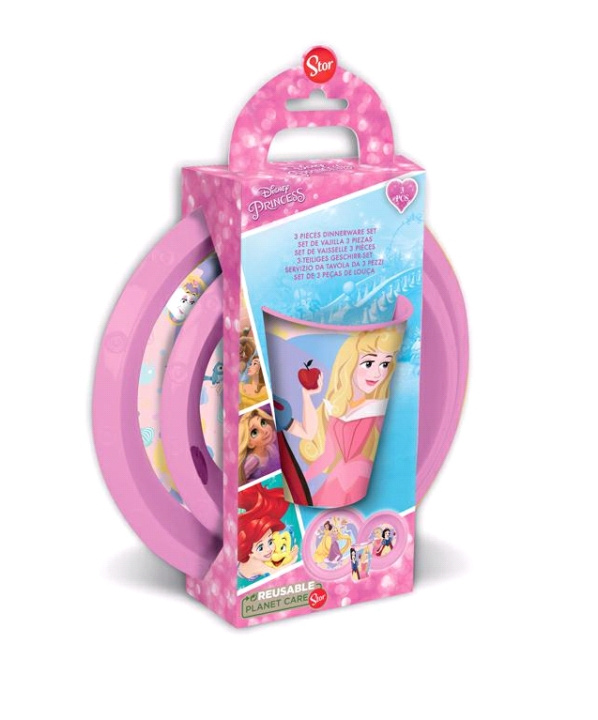 STOR Matpakkesett for barn - Disney Princess (088808713-51200) i gruppen LEKER, BARN OG BABY / Spise & drikke / Barneserviser hos TP E-commerce Nordic AB (C91308)