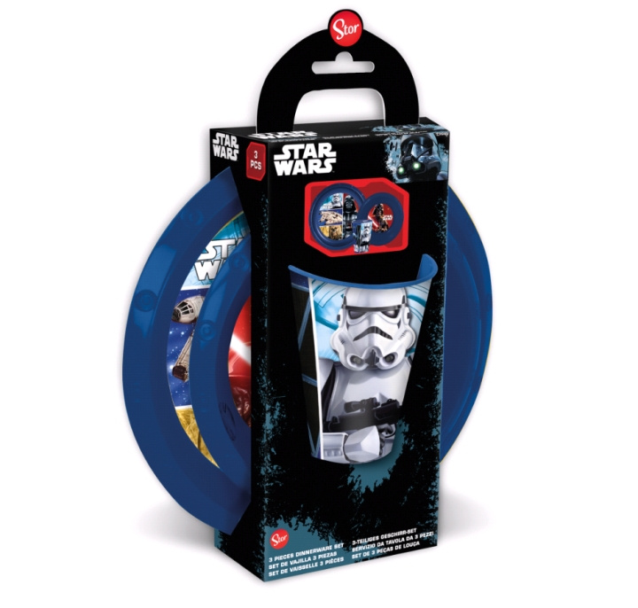 STOR Matpakkesett for barn - Star Wars (088808713-82400) i gruppen LEKER, BARN OG BABY / Spise & drikke / Barneserviser hos TP E-commerce Nordic AB (C91310)