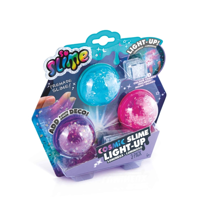 So Slime Light Up Cosmic Crunch 3-pakning (213) i gruppen LEKER, BARN OG BABY / Leker / Eksperiment & DIY hos TP E-commerce Nordic AB (C91331)