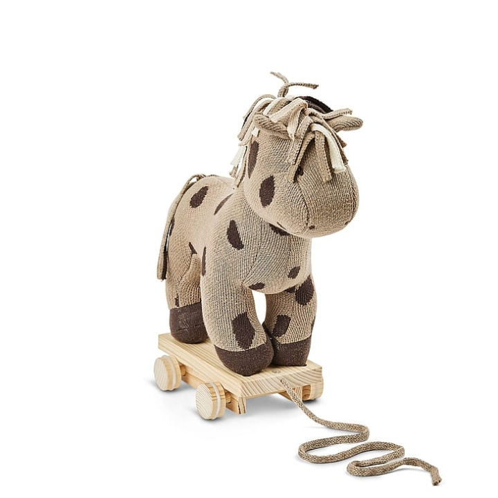 Smallstuff Pull Along Horse, natur/brun i gruppen LEKER, BARN OG BABY / Leker / Lite hjem & rollespill hos TP E-commerce Nordic AB (C91396)