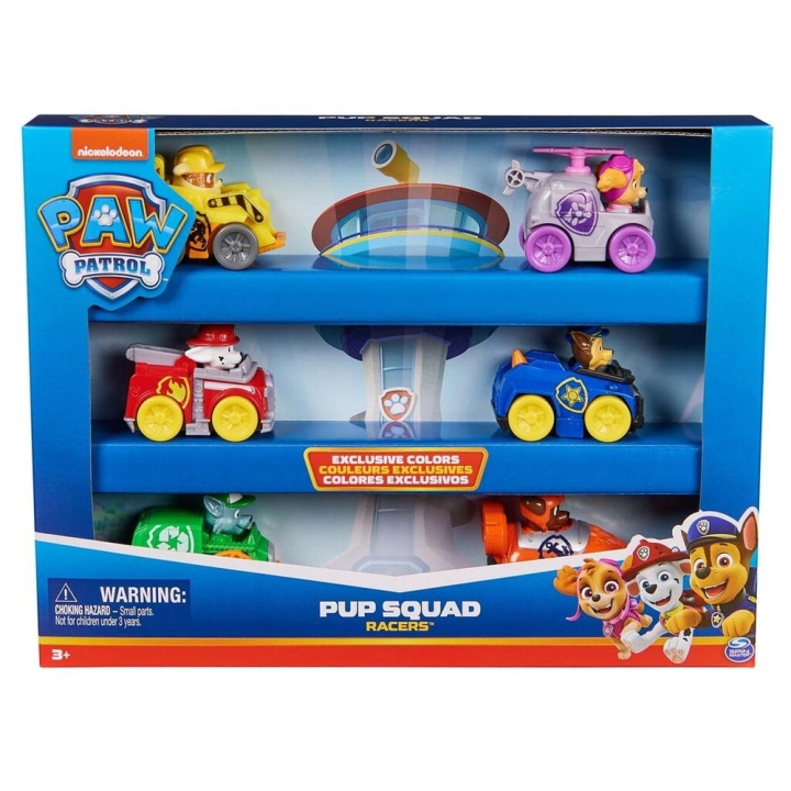 Paw Patrol Pup Squad Racer 6 Gavepakke (6070070) i gruppen LEKER, BARN OG BABY / Leker / Lekebiler hos TP E-commerce Nordic AB (C91596)