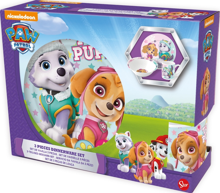 Paw Patrol Stor - 3 stk. Paw Patrol Gavesett - (40655) i gruppen LEKER, BARN OG BABY / Spise & drikke / Barneserviser hos TP E-commerce Nordic AB (C91675)