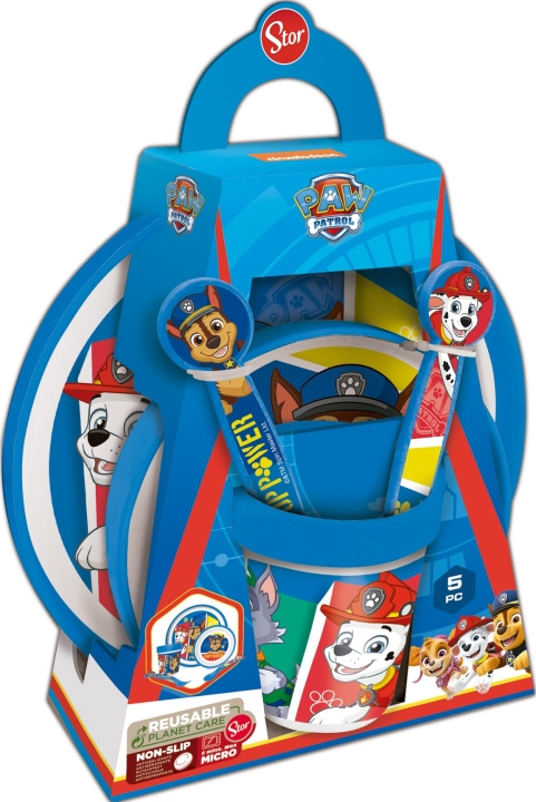 STOR Sklisikkert lunsjsett - Paw Patrol (088808705-74681) i gruppen LEKER, BARN OG BABY / Spise & drikke / Barneserviser hos TP E-commerce Nordic AB (C91844)