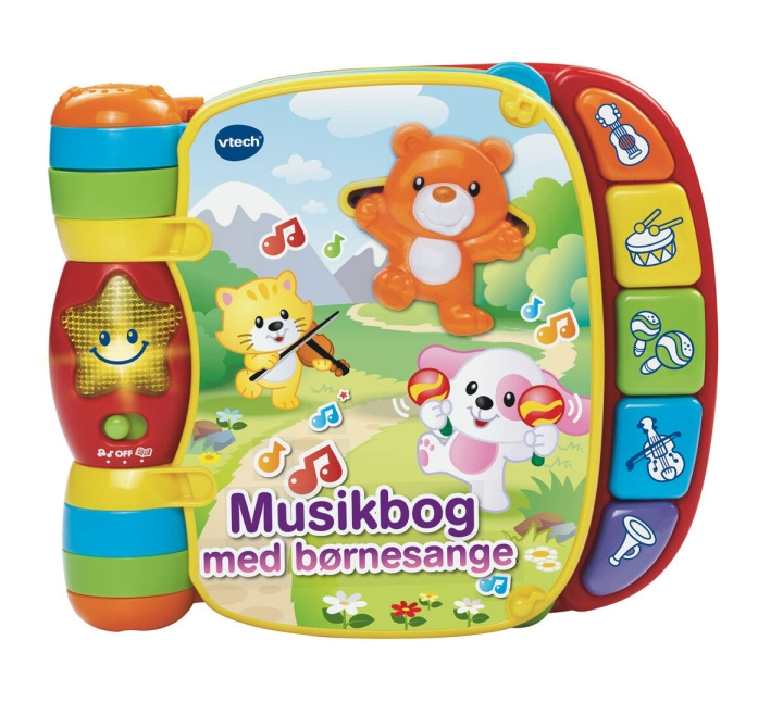 VTech Babymusikkbok med barnesanger (dansk) (950-166732) i gruppen LEKER, BARN OG BABY / Babyleker (0-3 år) / Aktivitetsleker hos TP E-commerce Nordic AB (C91846)