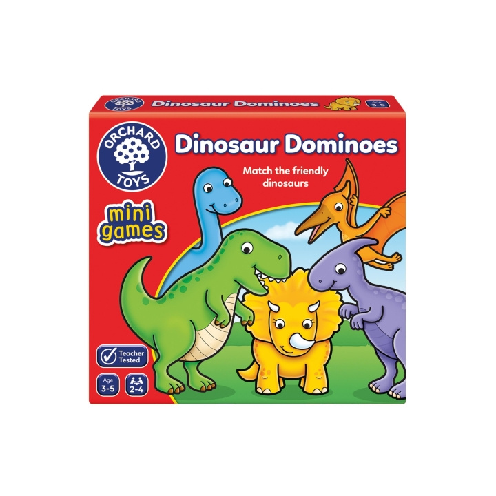 Orchard Toys Dinosaur Domino Minispill (600353) i gruppen LEKER, BARN OG BABY / Spill / Brettspill hos TP E-commerce Nordic AB (C91899)