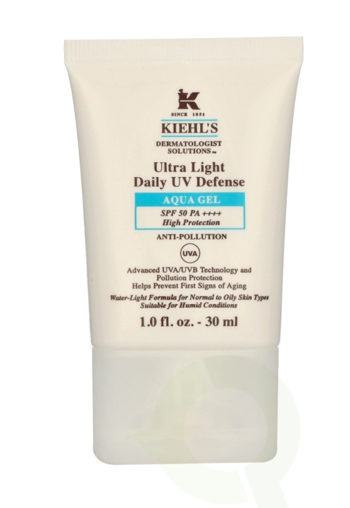 Kiehl\'s D.S. Ultra Light Daily UV Defense Aqua Gel SPF50 30 ml i gruppen HELSE OG SKJØNNHET / Hudpleie / Soling / Solkrem hos TP E-commerce Nordic AB (C91958)