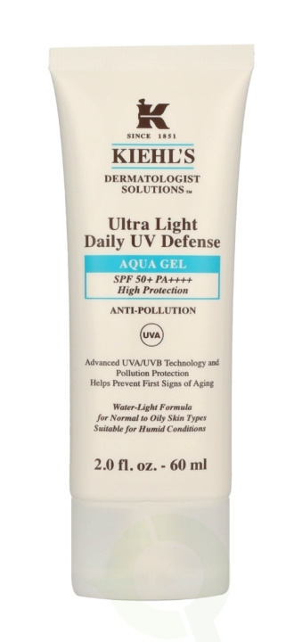 Kiehl\'s D.S. Ultra Light Daily UV Defense Aqua Gel SPF50 60 ml i gruppen HELSE OG SKJØNNHET / Hudpleie / Soling / Solkrem hos TP E-commerce Nordic AB (C91959)