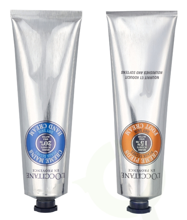 L\'Occitane Shea Butter Hand & Foot Comfort Duo 300 ml Hand Cream 150ml/Foot Cream 150ml i gruppen HELSE OG SKJØNNHET / Manikyr/pedikyr / Håndkrem hos TP E-commerce Nordic AB (C91973)