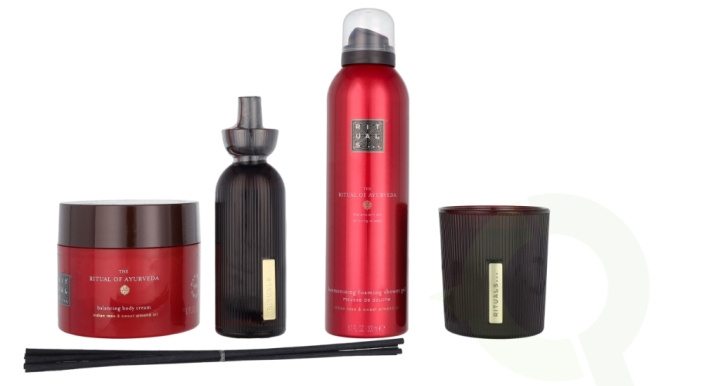 Rituals Ayurveda Large Set 610 ml Body Cream 200 ml/Candle 140 ml/Mini Fragrance Sticks 70 ml/Foaming Shower Gel 200 i gruppen HELSE OG SKJØNNHET / Gavesett / Gavesett for henne hos TP E-commerce Nordic AB (C92007)