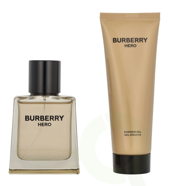 Burberry Hero Giftset 125 ml Edt Spray 50ml/Shower Gel 75ml i gruppen HELSE OG SKJØNNHET / Gavesett / Gavesett for ham hos TP E-commerce Nordic AB (C92055)