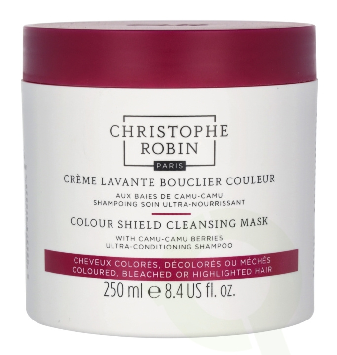 Christophe Robin Colour Shield Cleansing Mask 250 ml With Camu-Camu Berries i gruppen HELSE OG SKJØNNHET / Hår & styling / Hårpleie / Hårmaske hos TP E-commerce Nordic AB (C92120)