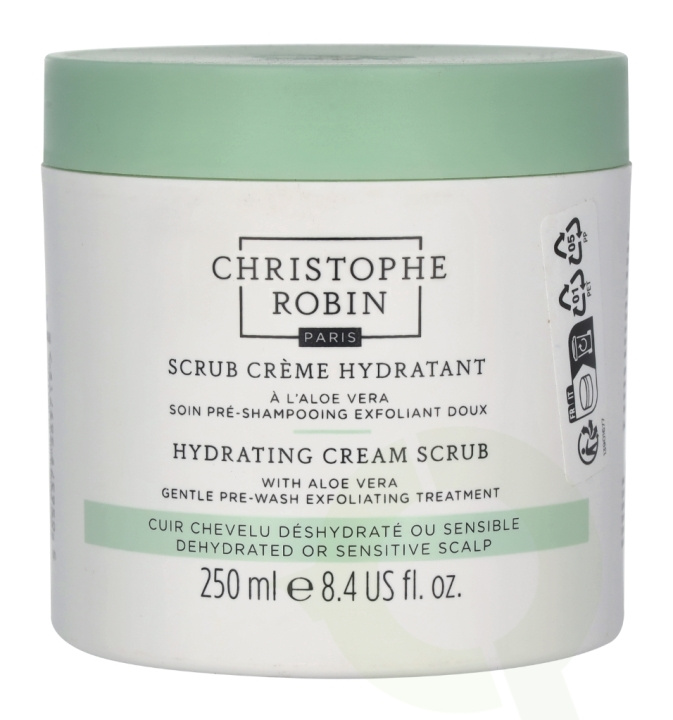 Christophe Robin Hydrating Cream Scrub 250 ml With Aloe Vera i gruppen HELSE OG SKJØNNHET / Hår & styling / Hårpleie / Sjampo hos TP E-commerce Nordic AB (C92121)