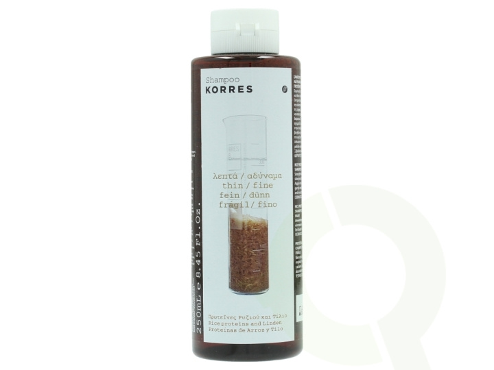 Korres Shampoo 250 ml Rice Proteine And Linden - Thin/Fine Hair i gruppen HELSE OG SKJØNNHET / Hår & styling / Hårpleie / Sjampo hos TP E-commerce Nordic AB (C92148)