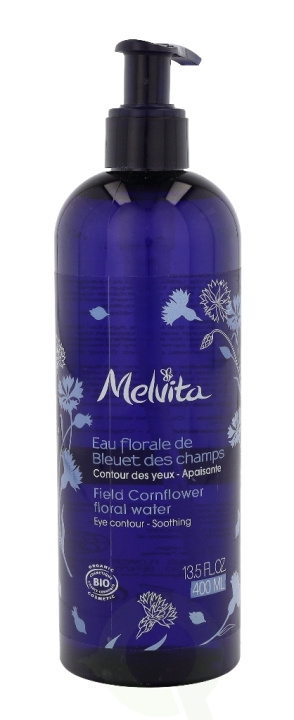 Melvita Field Cornflower Floral Water - Pump 400 ml i gruppen HELSE OG SKJØNNHET / Hudpleie / Ansikt / Rengjøring hos TP E-commerce Nordic AB (C92164)